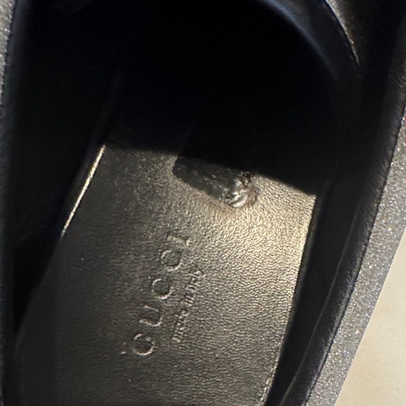 Authentic Gucci Silver Sparkle Sneakers with Red and Blue Stripes - Picture 10 of 14